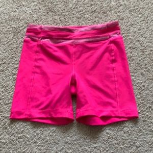 90 degrees by reflex size L pink spandex shorts